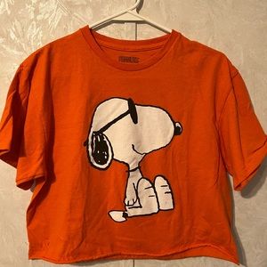 Snoopy crop top and cute 🧸